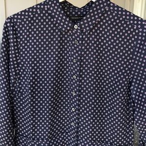 Banana Republic long sleeve pleated dress size 10P